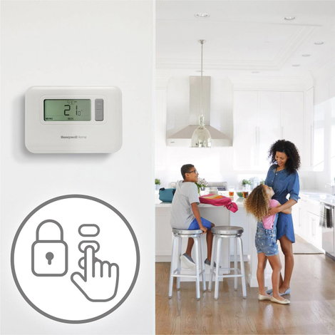 Vezeték nélküli programozható helyiség termosztát 5 - 35 °C, Honeywell Home Y3C710RFEU 2. kép