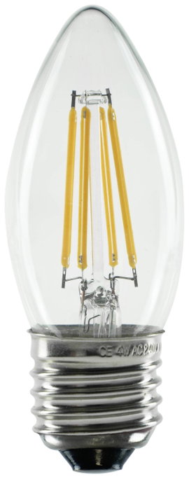 Segula 55314 LED EEK G (A - G) E27 Gyertya forma 3.2 W = 26 W Melegfehér (Ø x H) 35 mm x 100 mm 1 db