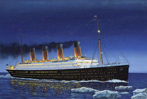 Revell 05210 R.M.S. Titanic Hajómodell építőkészlet 1:700 2. kép