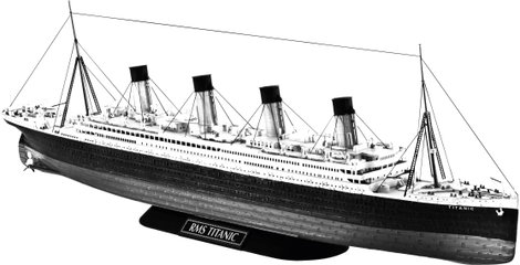 Revell 05210 R.M.S. Titanic Hajómodell építőkészlet 1:700 3. kép