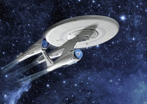 Revell 04882 U.S.S. Enterprise NCC-1701 Into Darkness Sci-Fi építőkészlet 1:500 2. kép
