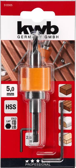 kwb 512005 Fa spirál fúró 5 mm 1 db 2. kép