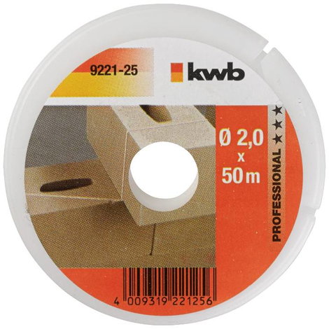 kwb 922125 Kőműves zsinór 2 mm Fehér 50 m 2. kép