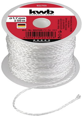 kwb 922105 Kőműves zsinór 1,7 mm Fehér 50 m