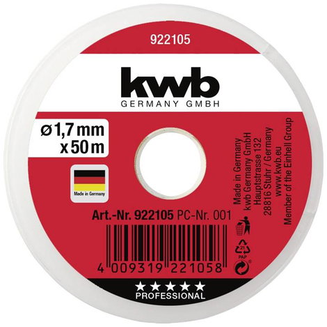 kwb 922105 Kőműves zsinór 1,7 mm Fehér 50 m 2. kép