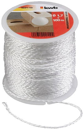 kwb 922110 Kőműves zsinór 1,7 mm Fehér 100 m