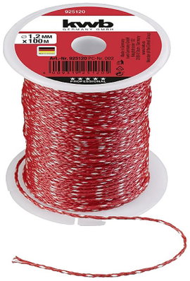 kwb 925120 Kőműves zsinór 1,2 mm Piros 100 m