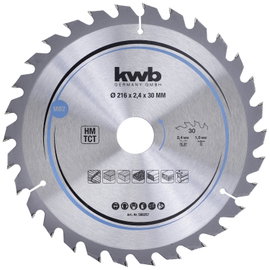 kwb 588257 Keményfém körfűrészlap 216 x 30 mm 1 db