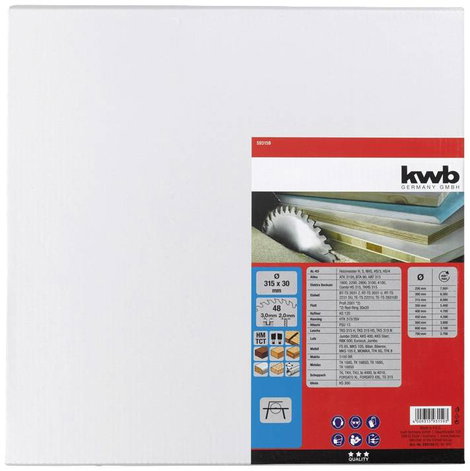kwb 593159 Körfűrészlap 315 x 30 mm 1 db 2. kép