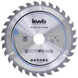 kwb 587857 Keményfém körfűrészlap 210 x 30 mm 1 db