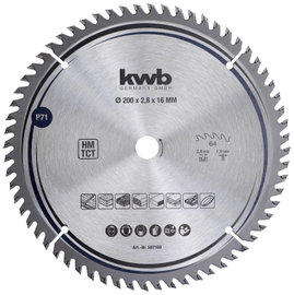 kwb 587168 Keményfém körfűrészlap 200 x 16 mm 1 db