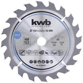 kwb 583357 Keményfém körfűrészlap 150 x 16 mm 1 db
