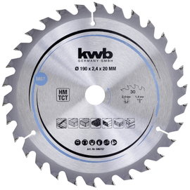 kwb 586757 Keményfém körfűrészlap 190 x 20 mm 1 db