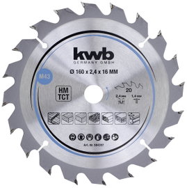 kwb 584357 Keményfém körfűrészlap 160 x 16 mm 1 db