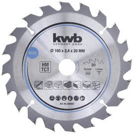 kwb 584557 Keményfém körfűrészlap 160 x 20 mm 1 db