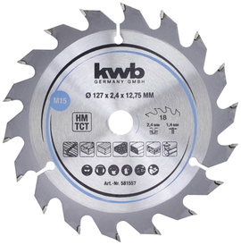 kwb 581557 Keményfém körfűrészlap 127 x 12.75 mm 1 db