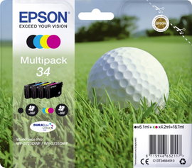 Epson Tinta kombicsomag T3466, 34 Eredeti Fekete, Cián, Bíbor, Sárga C13T34664010