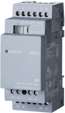 PLC bővítőegység 24 V/DC, Siemens LOGO! DM8 24 0BA2 6ED1055-1CB00-0BA2