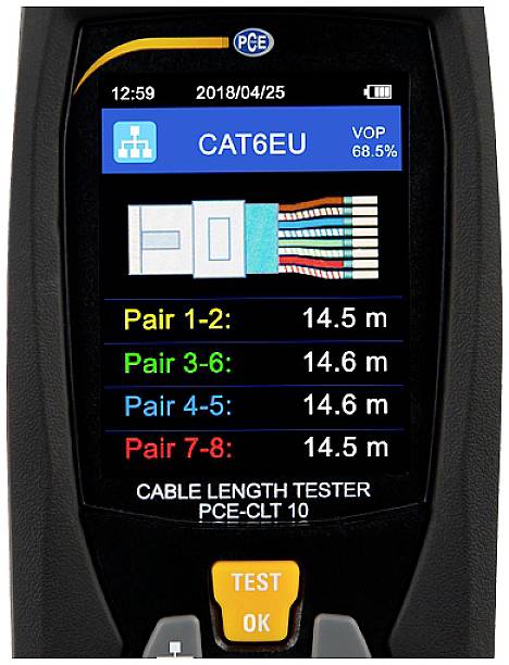 Hálózat teszter, PCE Instruments PCE-CLT 10 3. kép
