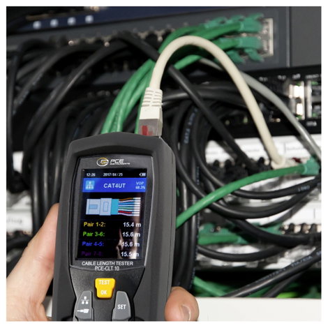 Hálózat teszter, PCE Instruments PCE-CLT 10 5. kép