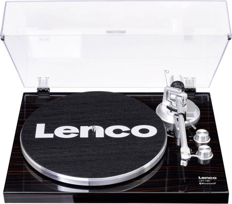 Lenco LBT-188 USB-s lemezjátszó Ékszíjhajtás Dió
