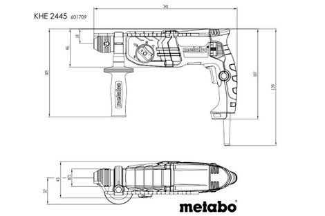 Metabo KHE 2445 SDS-Plus-Kombikalapács 800 W 2. kép