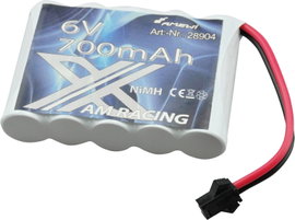 Amewi Akkucsomag, NiMH 6 V 700 mAh Cellaszám: 5 stick mikro autó-hüvely