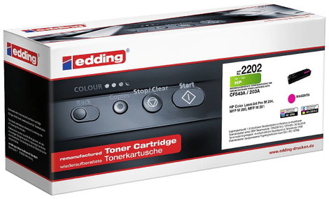 Edding EDD-2202 Toner helyettesíti HP 203A (CF543A) Bíbor 1300 oldal Kompatibilis Toner