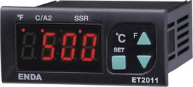Enda ET2011-RT-230 PID Hőmérséklet szabályozó Pt100 -100 - +600 °C Relé, 8 A, SSR (H x Sz x Ma) 71 x