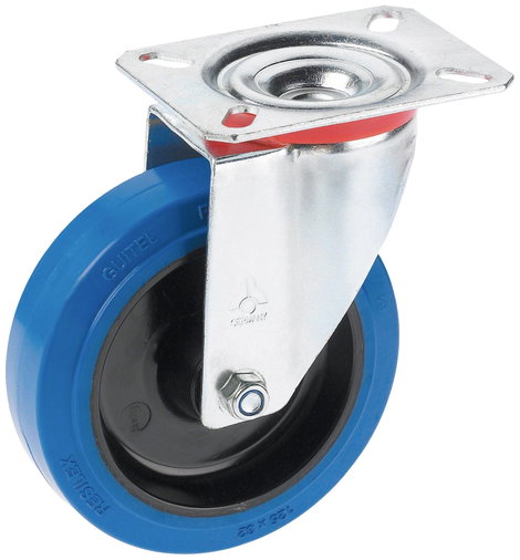 dörner + helmer 711657 711657 Beálló görgő KerékØ: 100 mm Teherbírás (max.): 150 kg 1 db