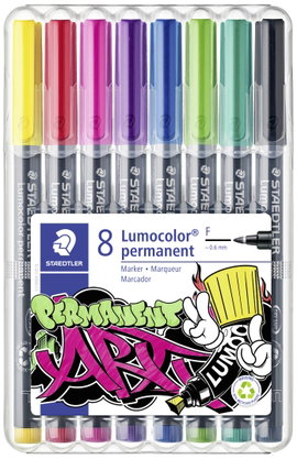 Staedtler Alkoholos filc Folienstift Lumocolor® permanent 318 Különböző színű 318 WP8-1