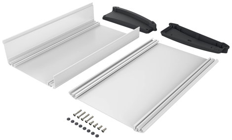 Bopla ALU-TOPLINE ATPH 1865-300 Pultos műszerdobozok 300 x 181 x 68 Alumínium, ABS Grafitszürke (RAL 2. kép