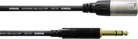 XLR Átalakító kábel [1x XLR dugó - 1x Jack-dugó, 6,35 mm-es] 6 m Fekete Cordial CFM6MV