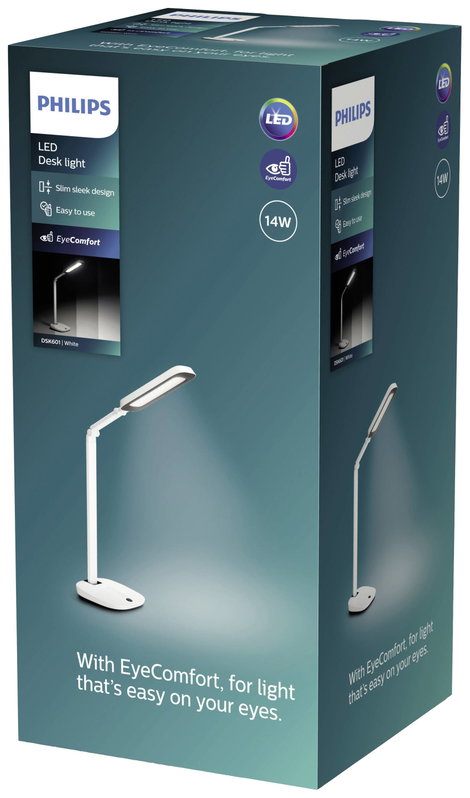 Philips RobotPlus DSK601 RD 8719514430815 LED-es íróasztali lámpa LED LED 14 W Fehér 2. kép