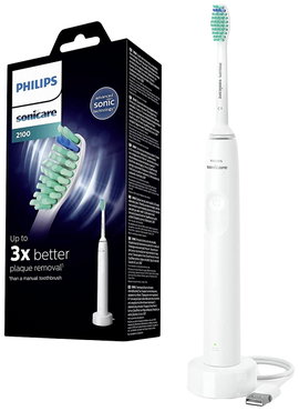 Philips Sonicare 2100 HX3651/13 Elektromos fogkefe Ultrahangos fogkefe Fehér