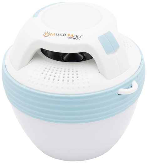 Music Man BT-X60 Bluetooth hangfal Kihangosító funkció, Kültéri, Fröccsenő víz ellen védett, Porálló