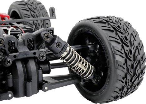 Reely RAW Narancs Brushed 1:14 RC modellautó Elektro Monstertruck 4WD RtR 2,4 GHz Akkuval és töltőké 11. kép