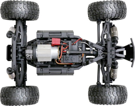 Reely RAW Narancs Brushed 1:14 RC modellautó Elektro Monstertruck 4WD RtR 2,4 GHz Akkuval és töltőké 6. kép
