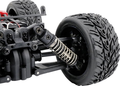 Reely RAW Kék Brushed 1:14 RC modellautó Elektro Monstertruck 4WD RtR 2,4 GHz Akkuval és töltőkészül 11. kép