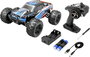 Reely RAW Kék Brushed 1:14 RC modellautó Elektro Monstertruck 4WD RtR 2,4 GHz Akkuval és töltőkészül 7. bélyegkép