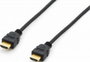 Equip HDMI Csatlakozókábel HDMI-A dugó 10.00 m Fekete 119373 aranyozott érintkező HDMI kábel bélyegkép