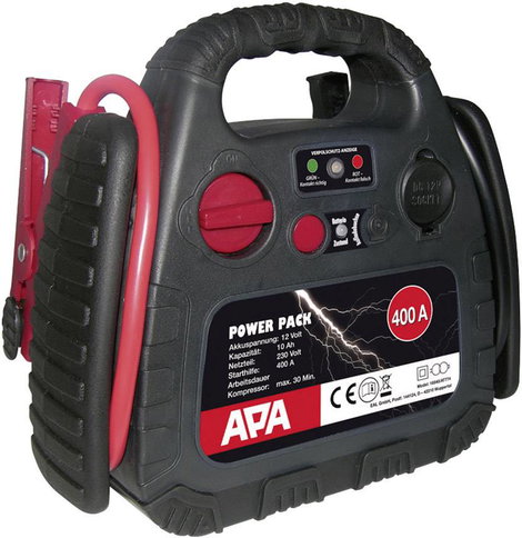 Indítássegítő energiaállomás, gyorsindító 12 V/250 A, beépített levegő kompresszorral APA Powerpack 2. kép