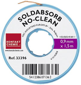 CRC SOLDABSORB 0,9 mm x 1,5 Kiforrasztó huzal Hossz 1.5 m Szélesség 0.9 mm