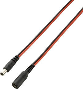 DC hosszabbító kábel 5,5x2,5 mm, 3 m hosszú VOLTCRAFT