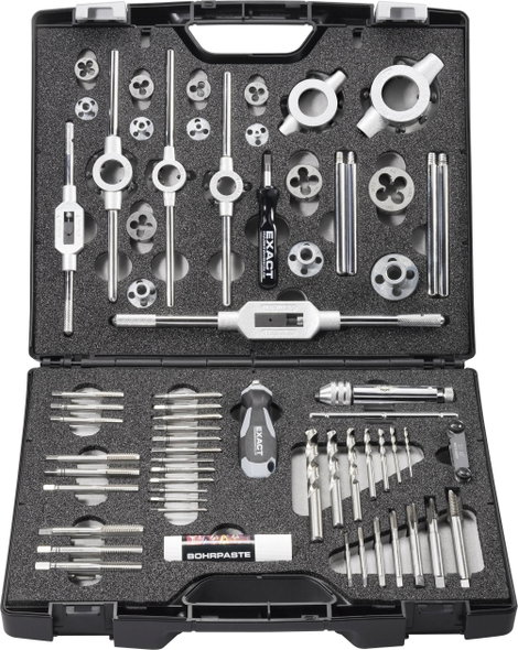 Exact 70511 Menetvágó készlet 61 részes HSS Metrikus M3, M4, M5, M6, M8, M10, M12 2. kép