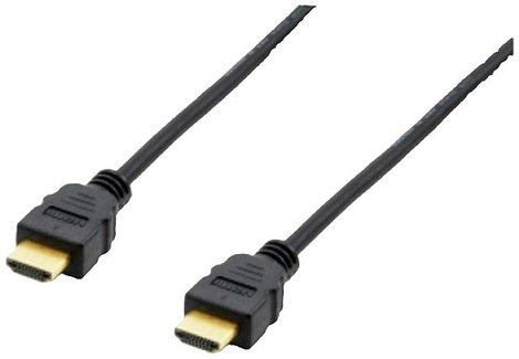 Equip HDMI Csatlakozókábel HDMI-A dugó 5.00 m Fekete 119371 aranyozott érintkező HDMI kábel