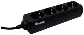Equip 333281 Hálózati elosztó Fekete 1 db