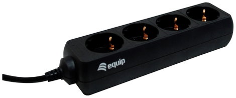 Equip 333281 Hálózati elosztó Fekete 1 db 2. kép