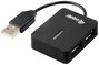 Equip 128952 2 port USB 2.0 hub Fekete 2. bélyegkép