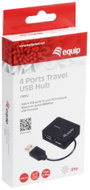 Equip 128952 2 port USB 2.0 hub Fekete 3. bélyegkép